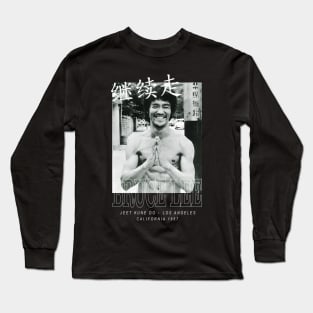 Movie Bruce Jeet Kune Do Be Water Lee Vintage Long Sleeve T-Shirt